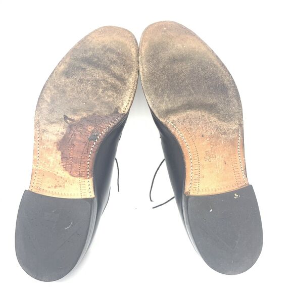 Allen Edmonds Bristol Plain Toe Blucher Leather Sole Black 13 AA Narrow - Picture 11 of 12